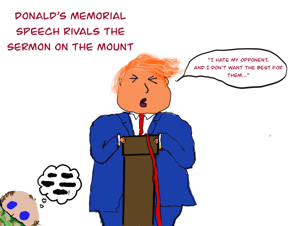 Entering a funeral to&nbsp;fireworks…